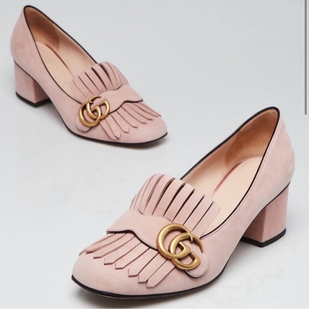 Gucci Shoes Pink Suede